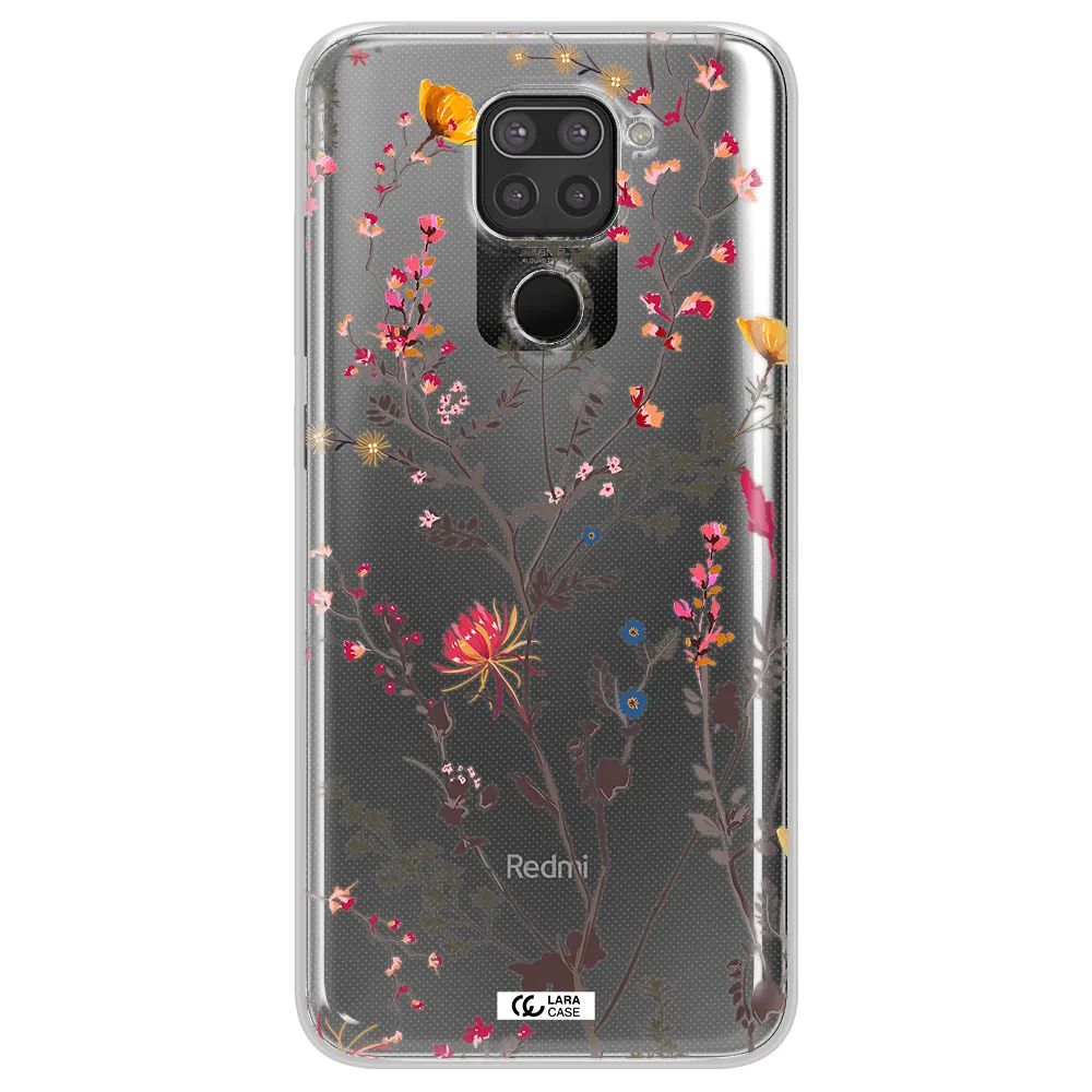 Miniature Flower Xiaomi Redmi Note 9 Clear TPU Case