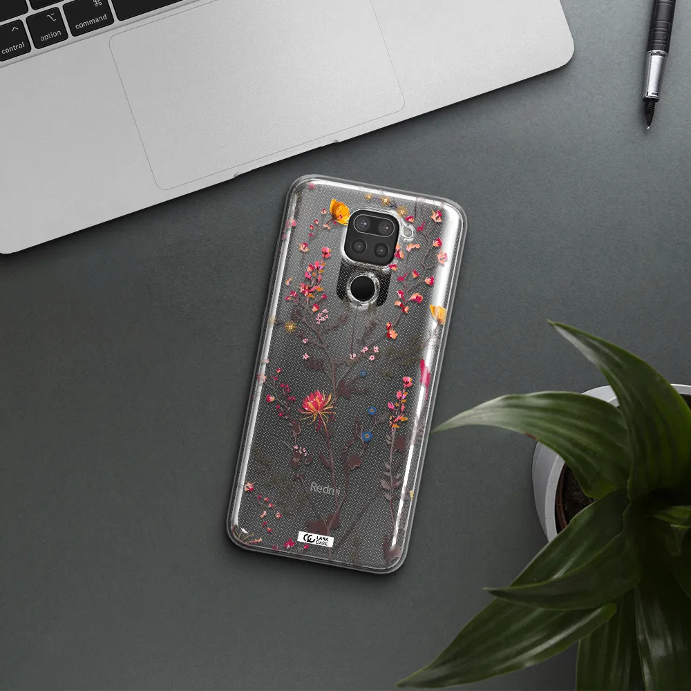 Miniature Flower Xiaomi Redmi Note 9 Clear TPU Case