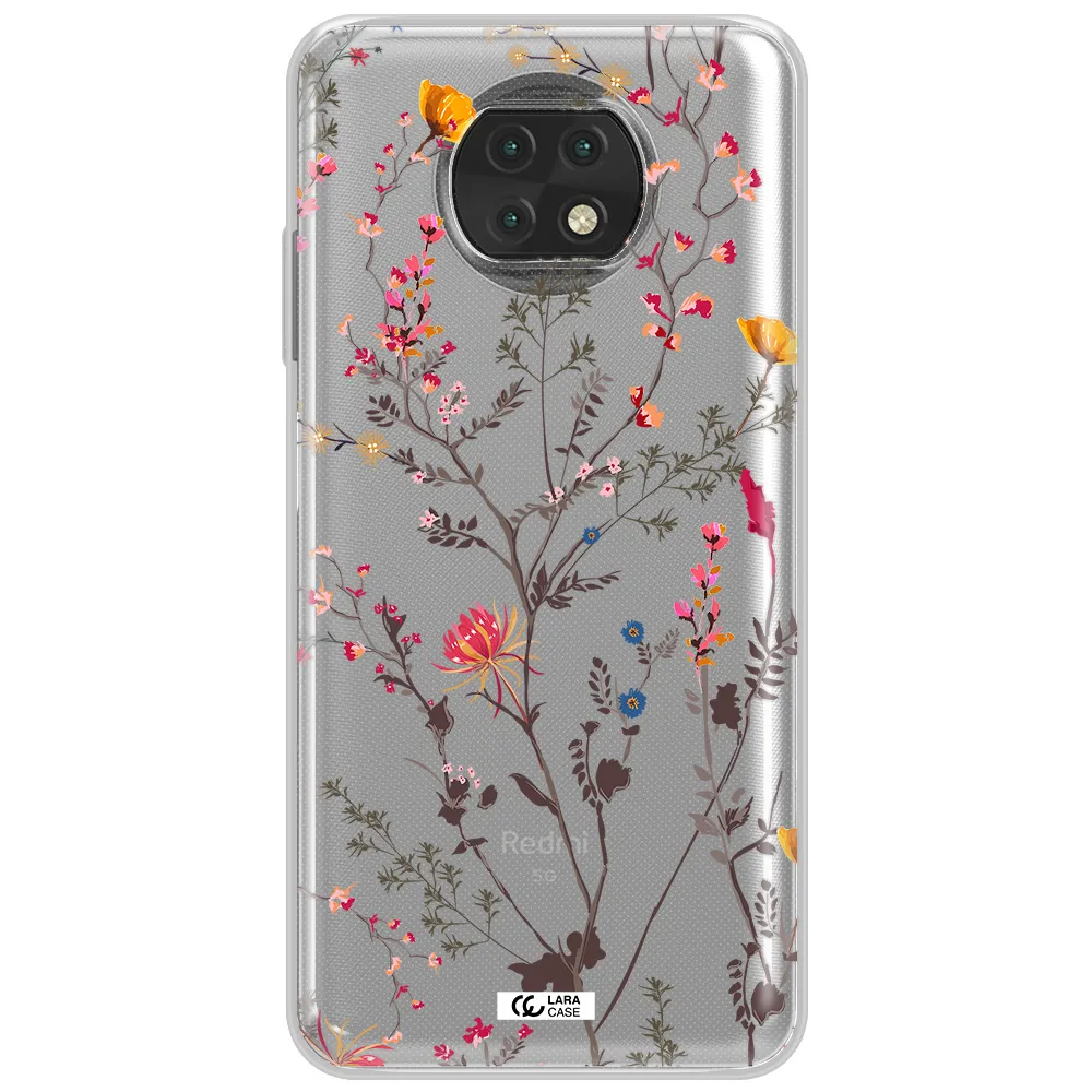 Miniature Flower Xiaomi Redmi Note 9T Clear Tpu Case