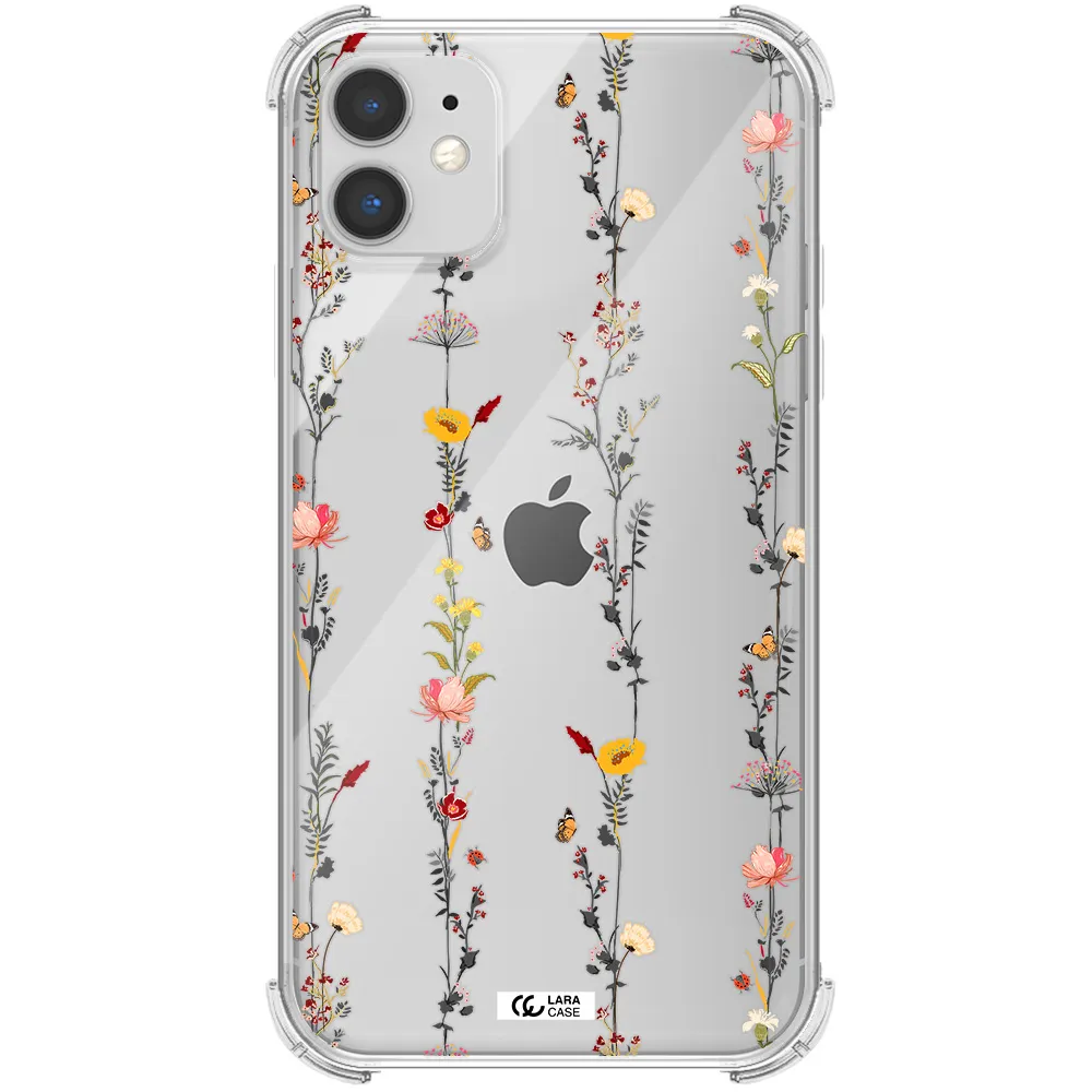 Parallel Flower Apple iPhone 11 Clear PC Case