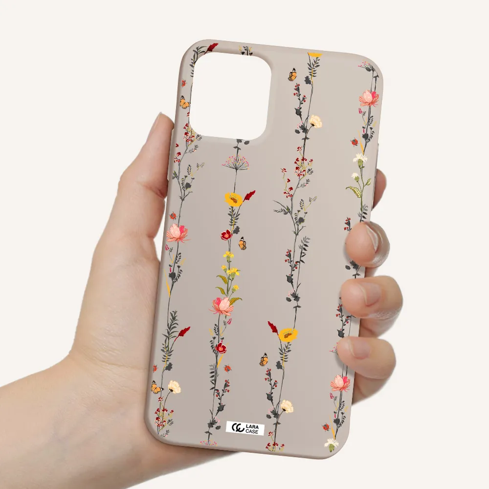 Parallel Flower Apple iPhone 11 pro max Silicone Stone Case