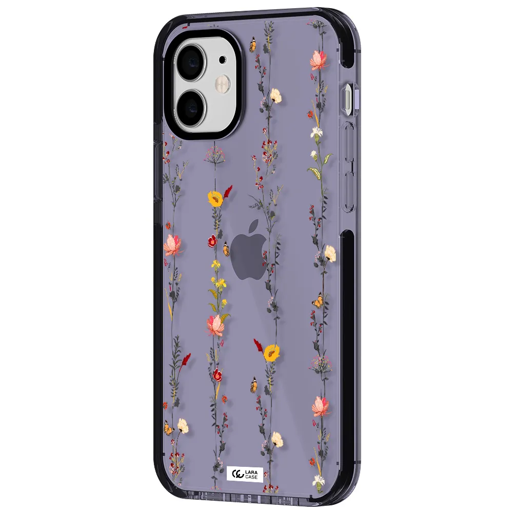 Parallel Flower Apple iPhone 12 impact Lilac Case