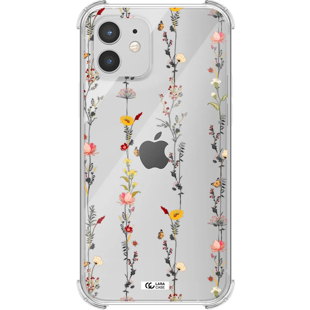 Parallel Flower Apple iPhone 12 mini Clear PC Case