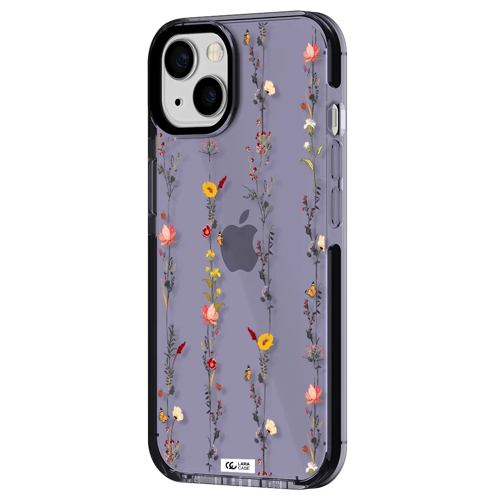 Parallel Flower Apple iPhone 13 impact Lilac Case