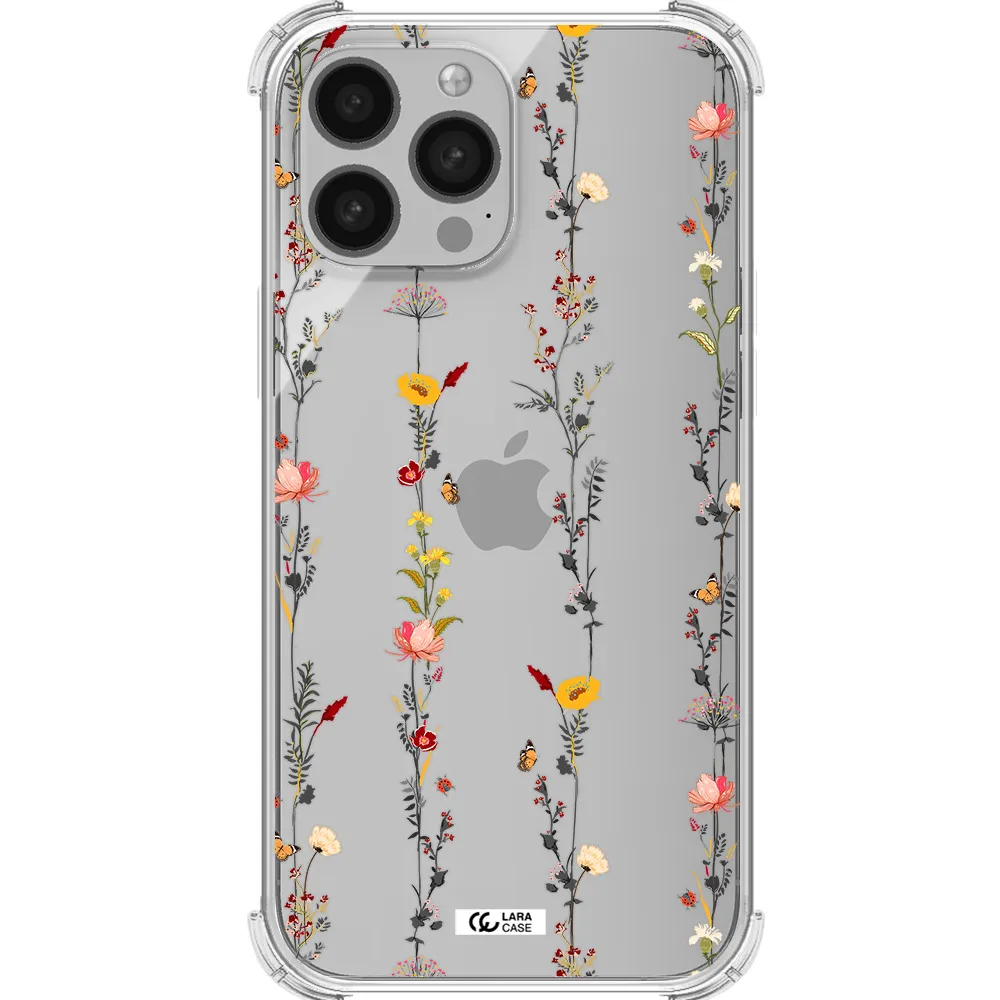 Parallel Flower Apple iPhone 13 Pro Clear PC Case
