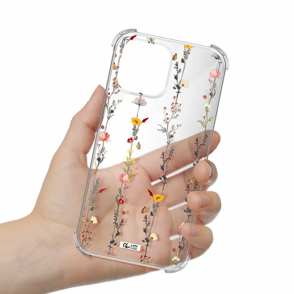 Parallel Flower Apple iPhone 13 Pro Max Clear PC Case