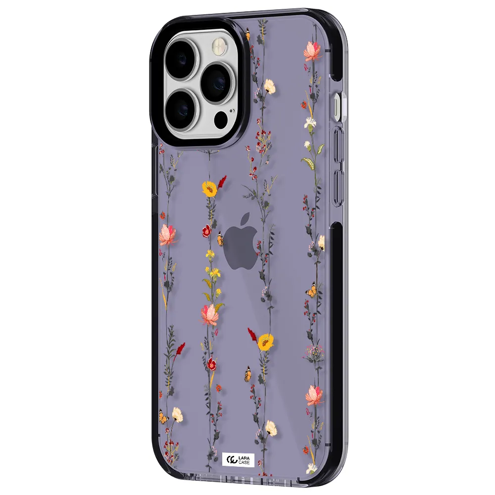 Parallel Flower Apple iPhone 13 Pro Max impact Lilac Case