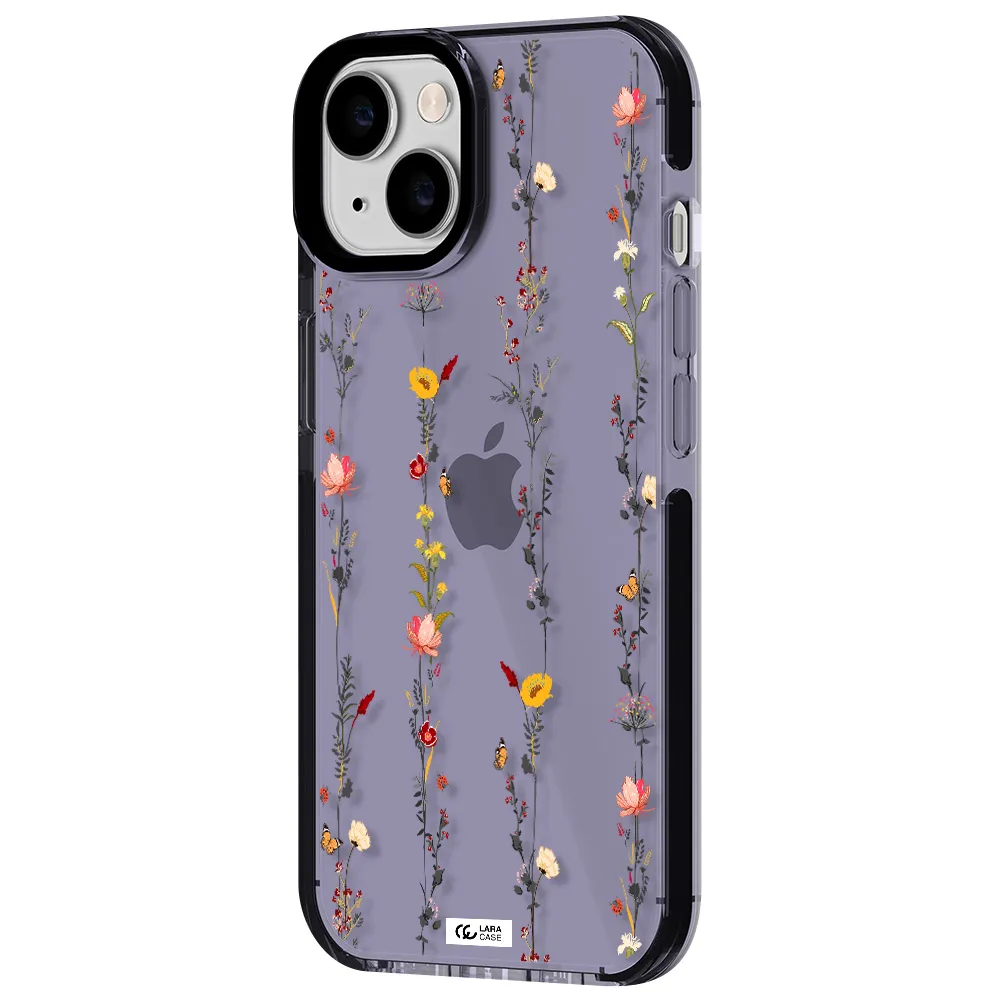 Parallel Flower Apple iPhone 14 impact Lilac Case