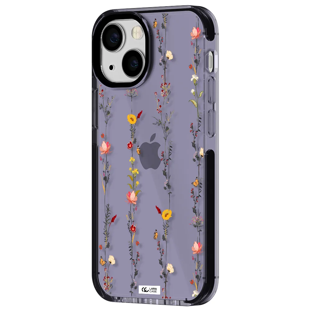 Parallel Flower Apple iPhone 15 impact Lilac Case