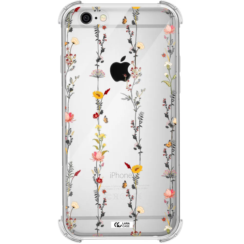 Parallel Flower Apple iPhone 6 Clear PC Case