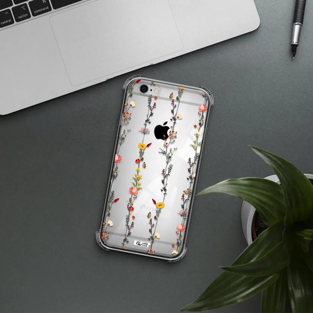 Parallel Flower Apple iPhone 6 Clear PC Case
