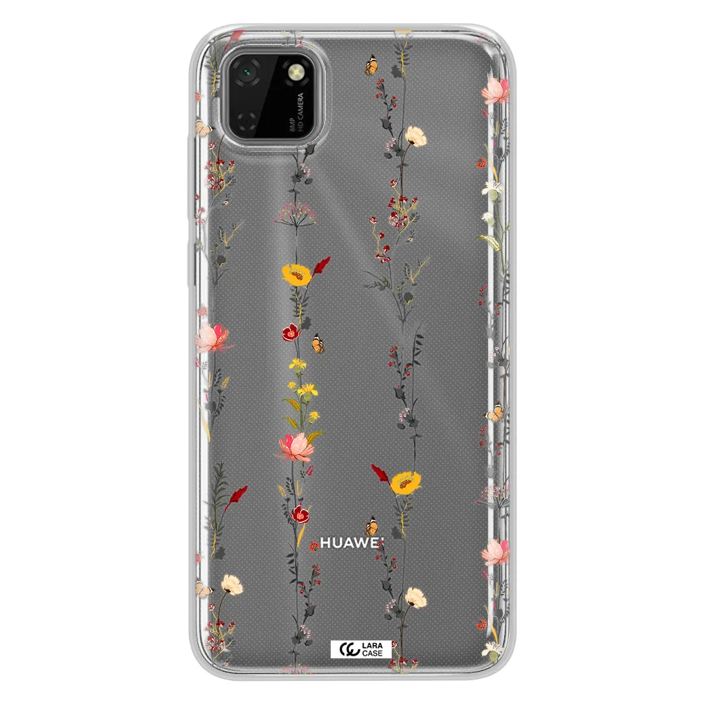 Parallel Flower Huawei Honor 9S Clear TPU Case