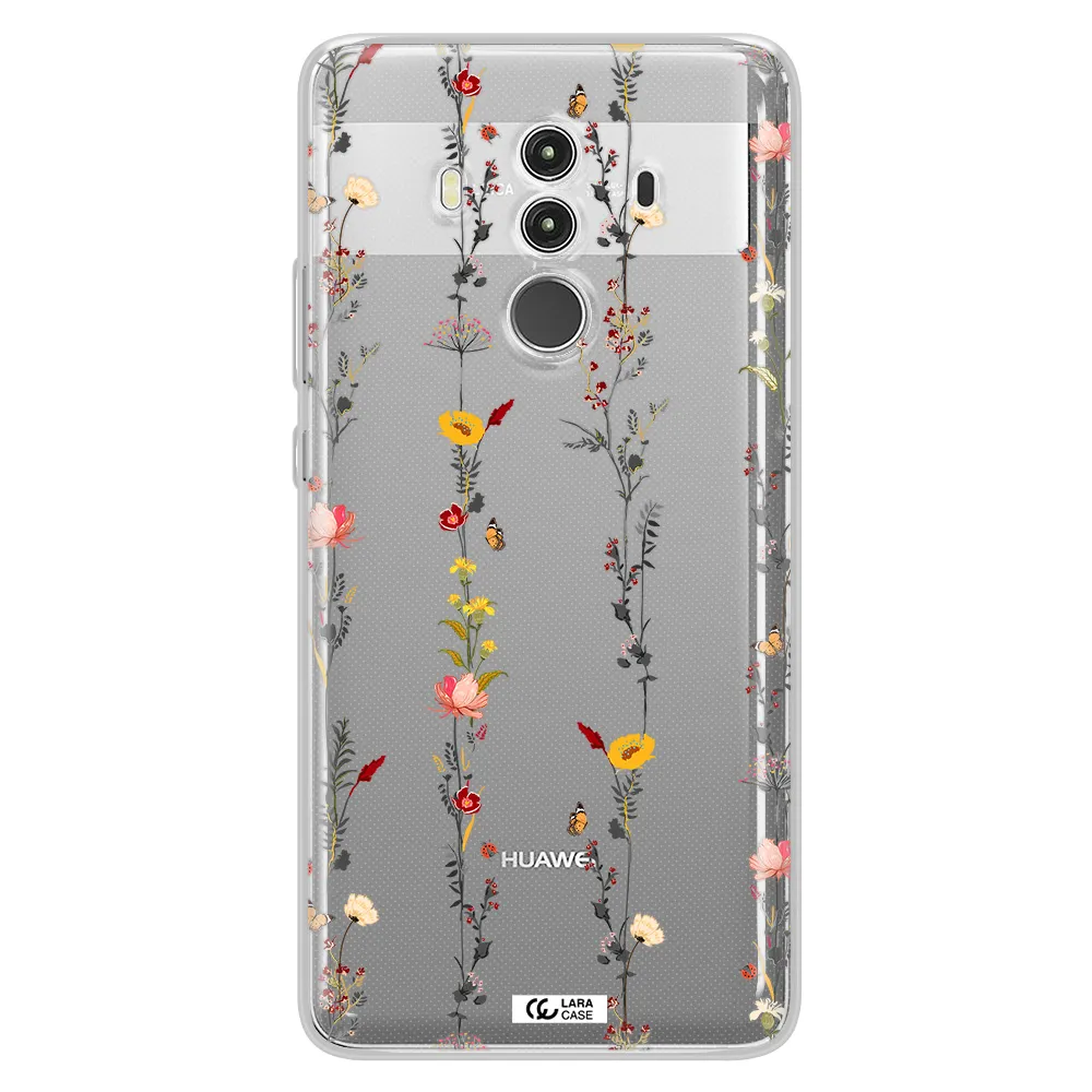 Parallel Flower Huawei Mate 10 Clear TPU Case