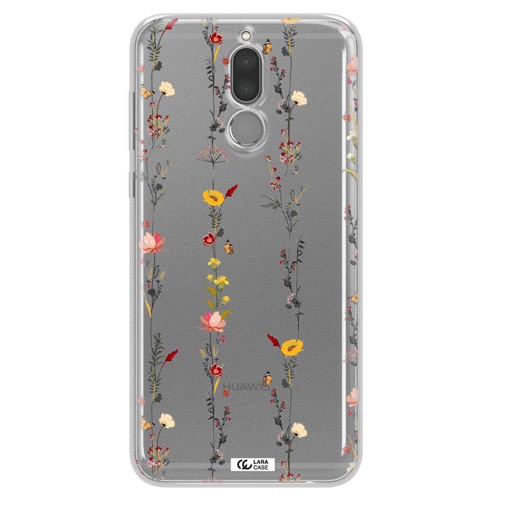 Parallel Flower Huawei Mate 10 Lite Clear TPU Case