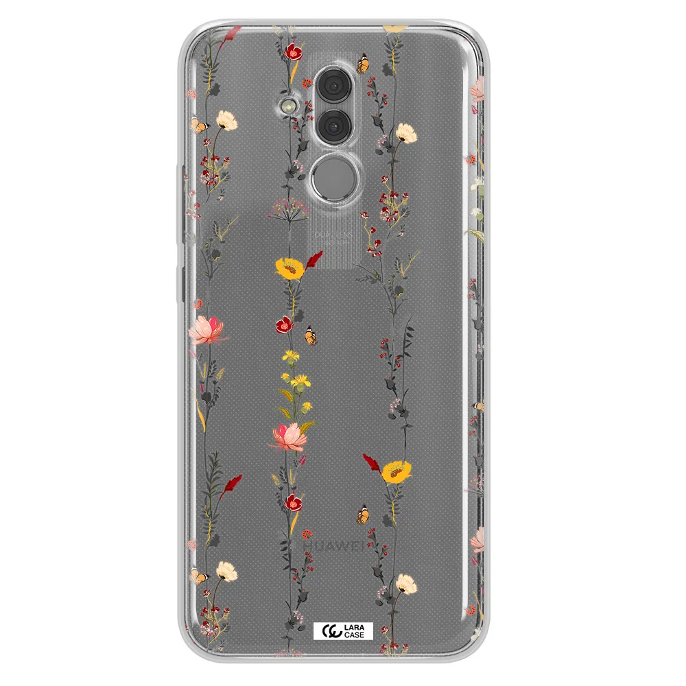 Parallel Flower Huawei Mate 20 Lite Clear TPU Case