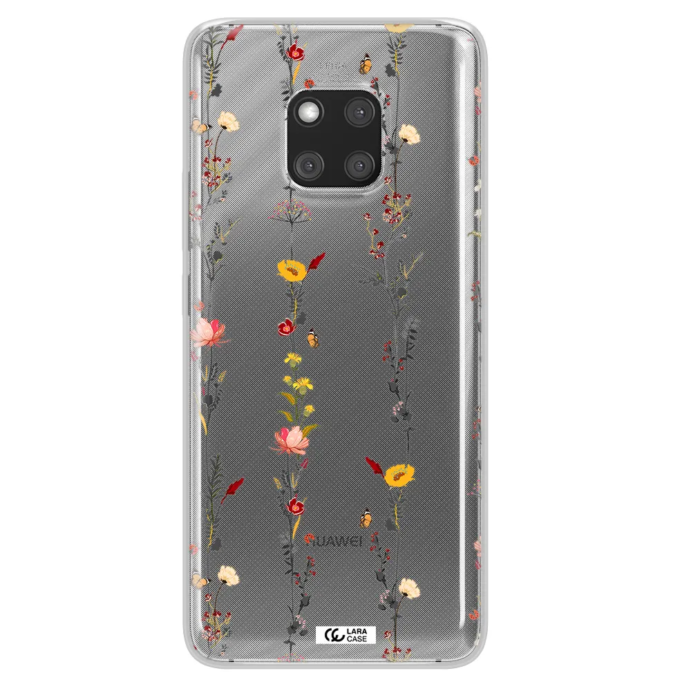 Parallel Flower Huawei Mate 20 Pro Clear TPU Case