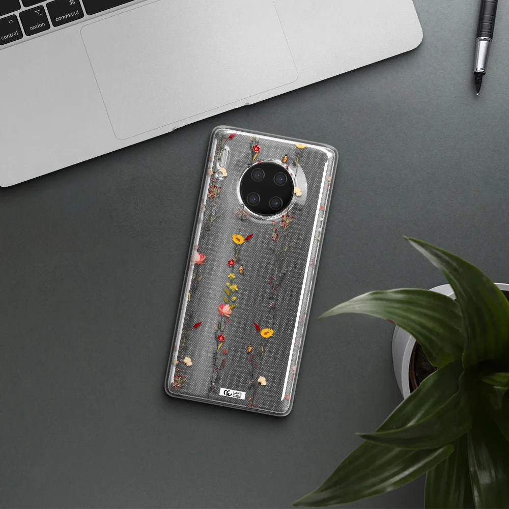 Parallel Flower Huawei Mate 30 Pro Clear TPU Case