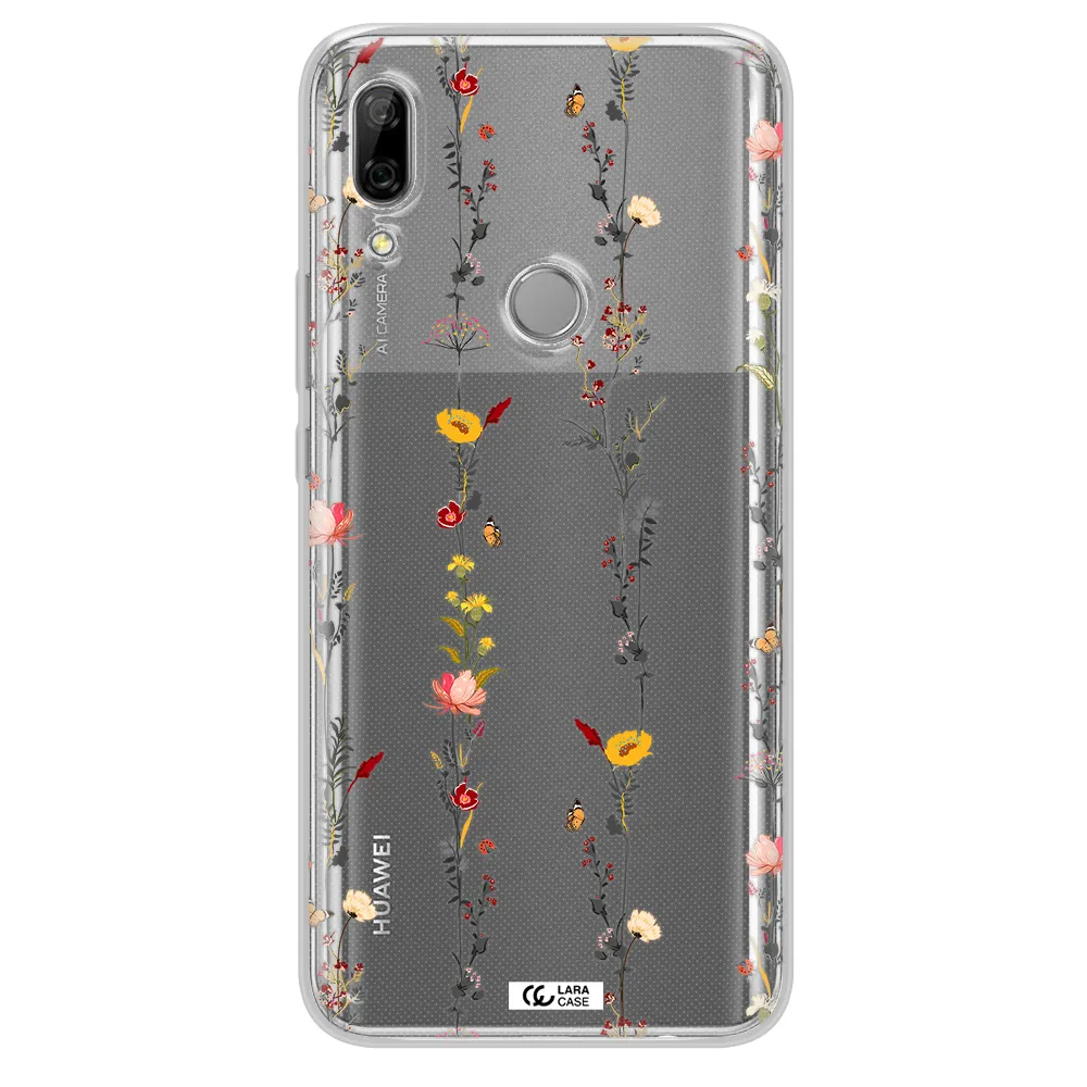 Parallel Flower Huawei P Smart Z Clear TPU Case