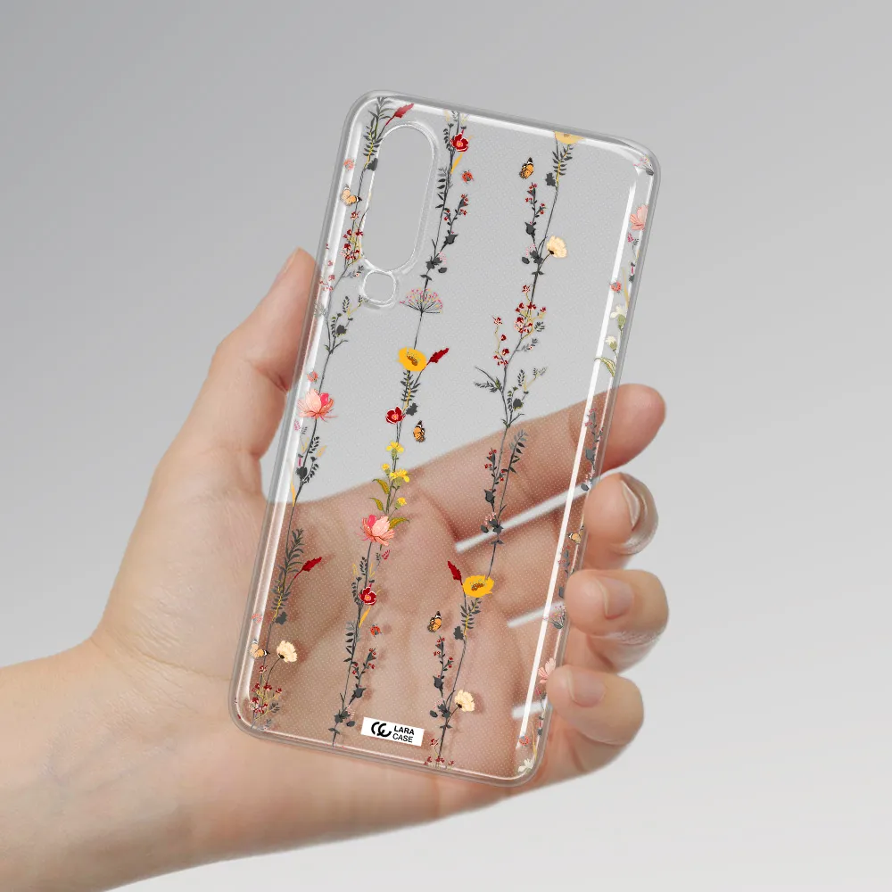 Parallel Flower Huawei P30 Clear TPU Case