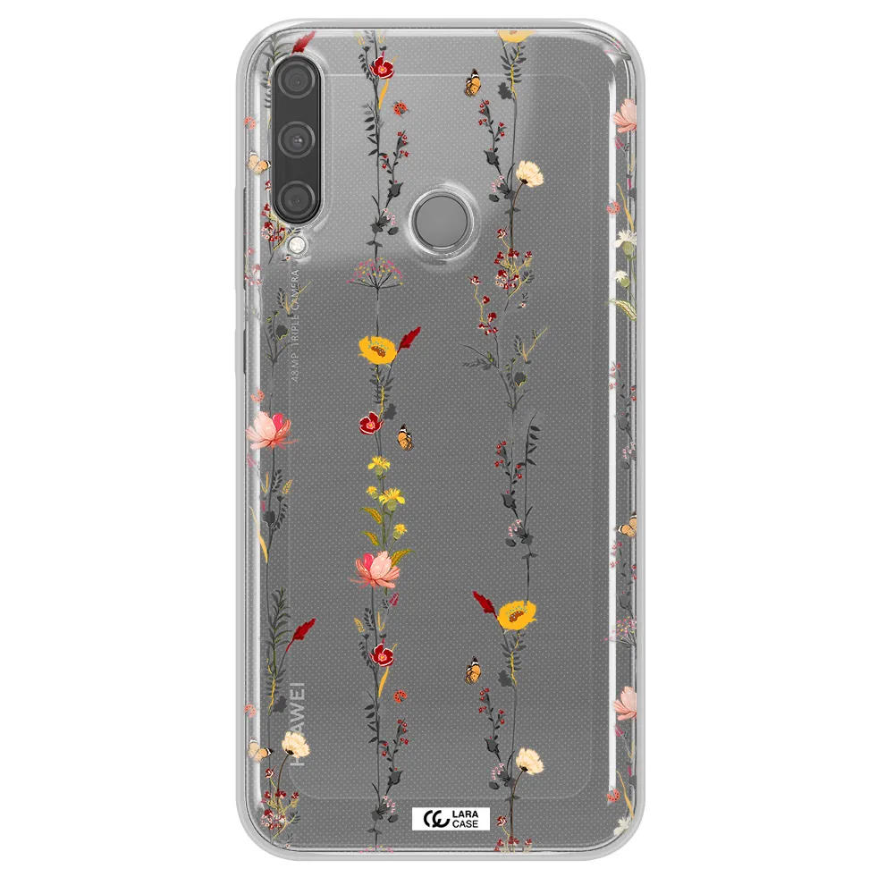 Parallel Flower Huawei P40 Lite E Clear TPU Case