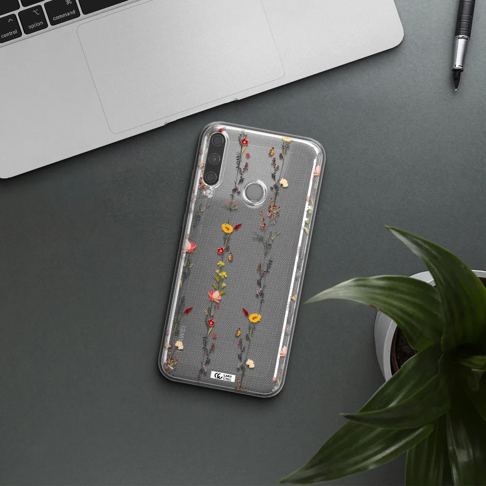 Parallel Flower Huawei P40 Lite E Clear TPU Case