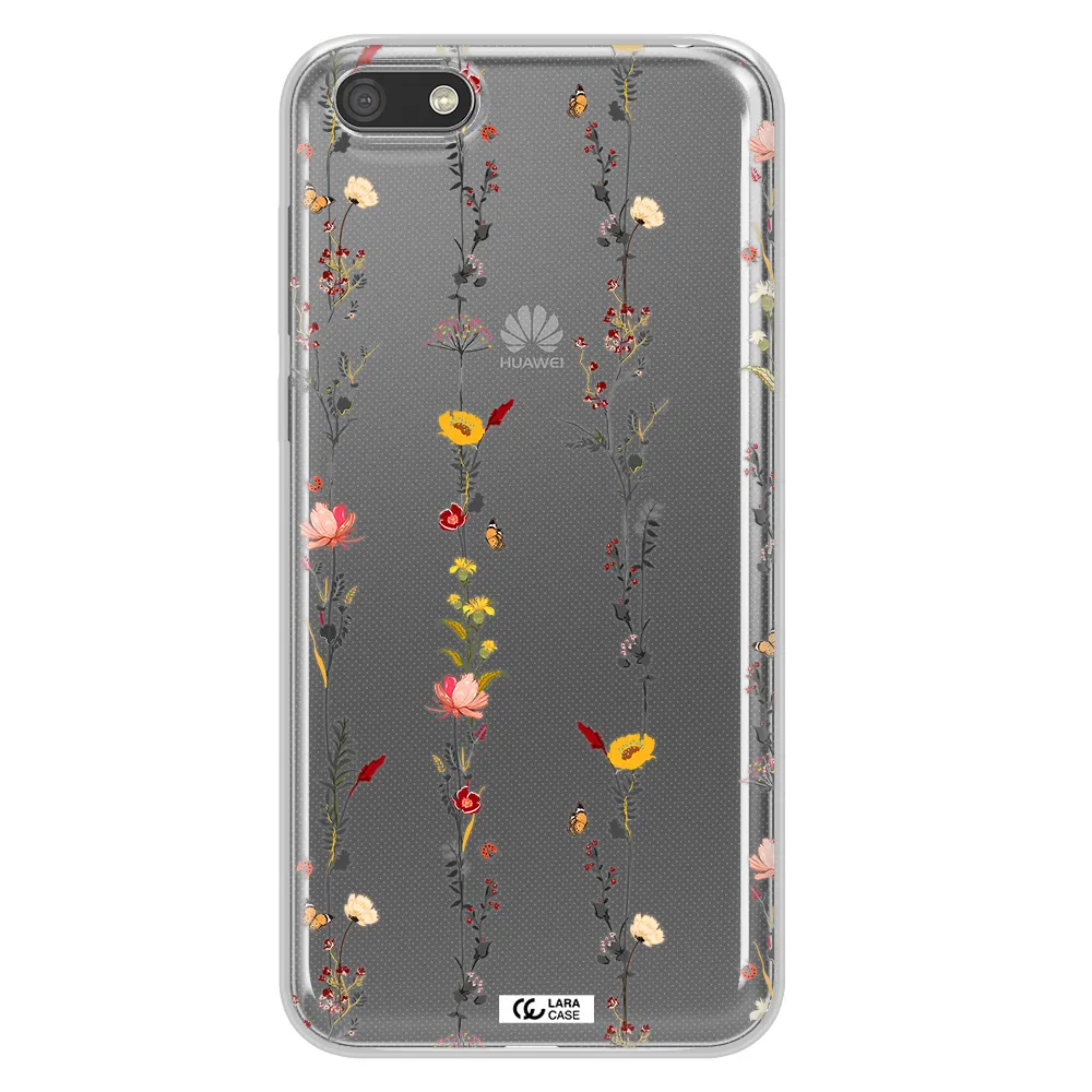 Parallel Flower Huawei Y5 2018 Clear TPU Case