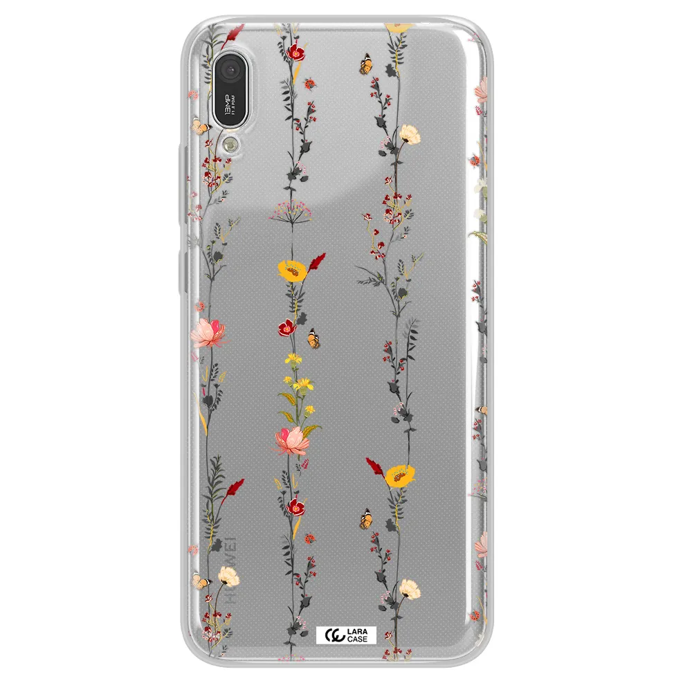 Parallel Flower Huawei Y6 Pro 2019 Clear TPU Case