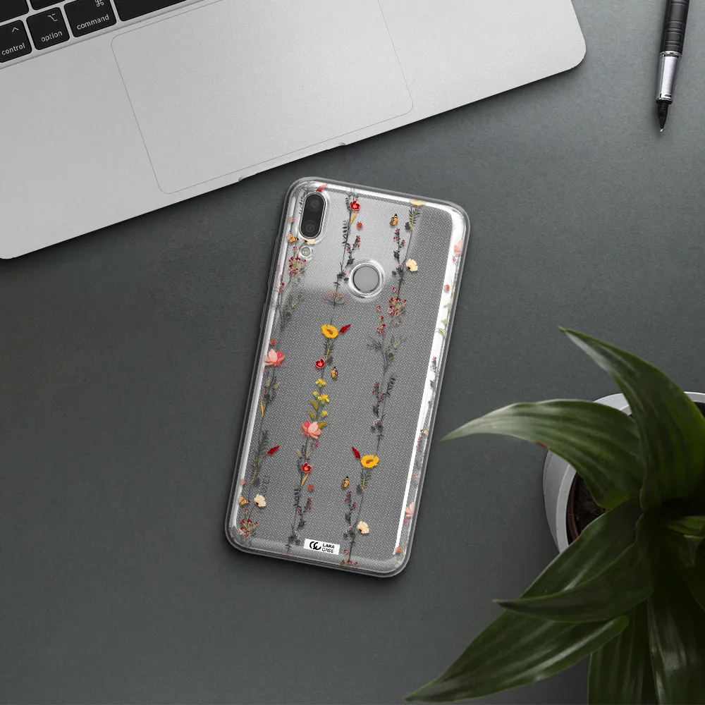 Parallel Flower Huawei Y7 2019 Clear TPU Case