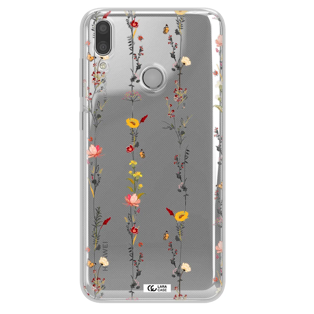 Parallel Flower Huawei Y9 2019 Clear TPU Case