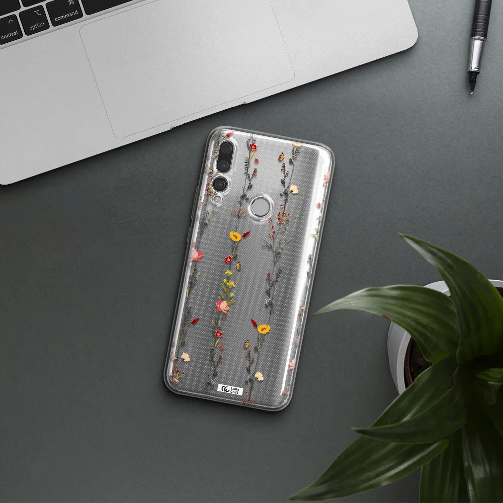 Parallel Flower Huawei Y9 Prime 2019 Clear TPU Case
