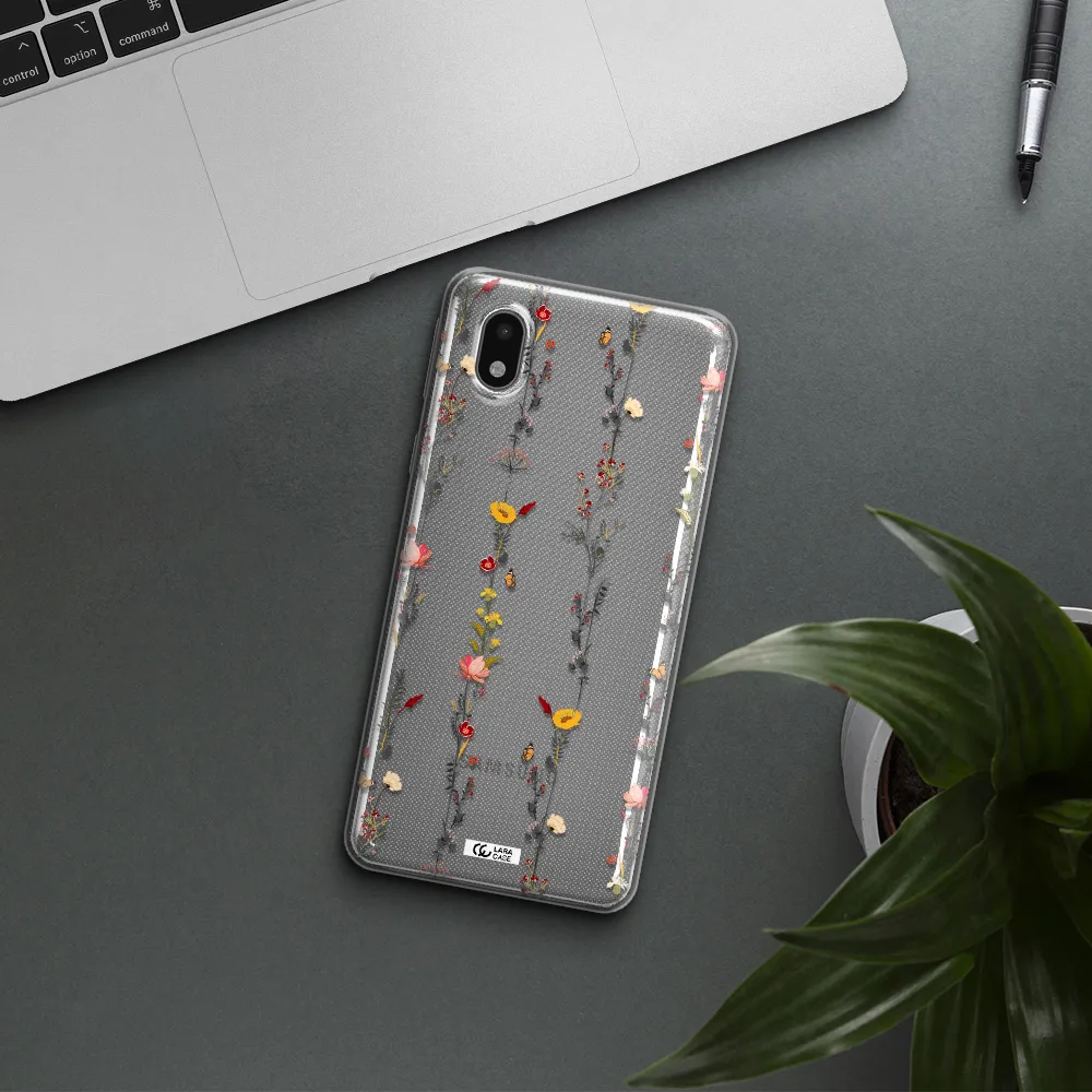 Parallel Flower Samsung A01 Core Clear Tpu Case