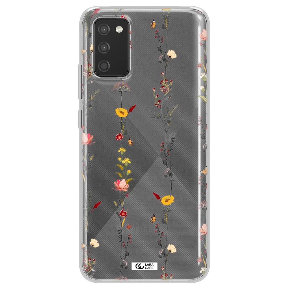 Parallel Flower Samsung A02S Clear TPU Case