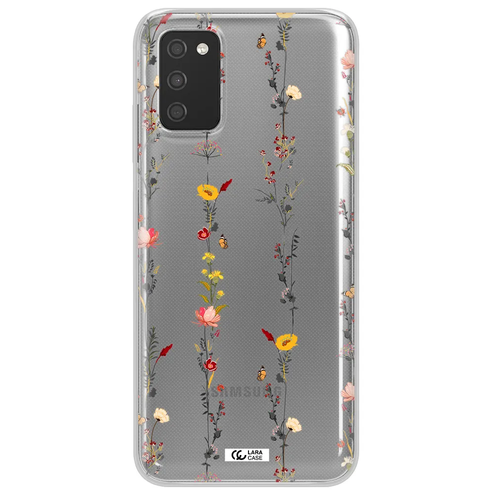 Parallel Flower Samsung A03S Clear TPU Case