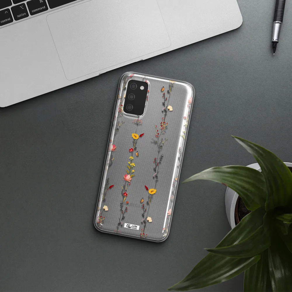 Parallel Flower Samsung A03S Clear TPU Case