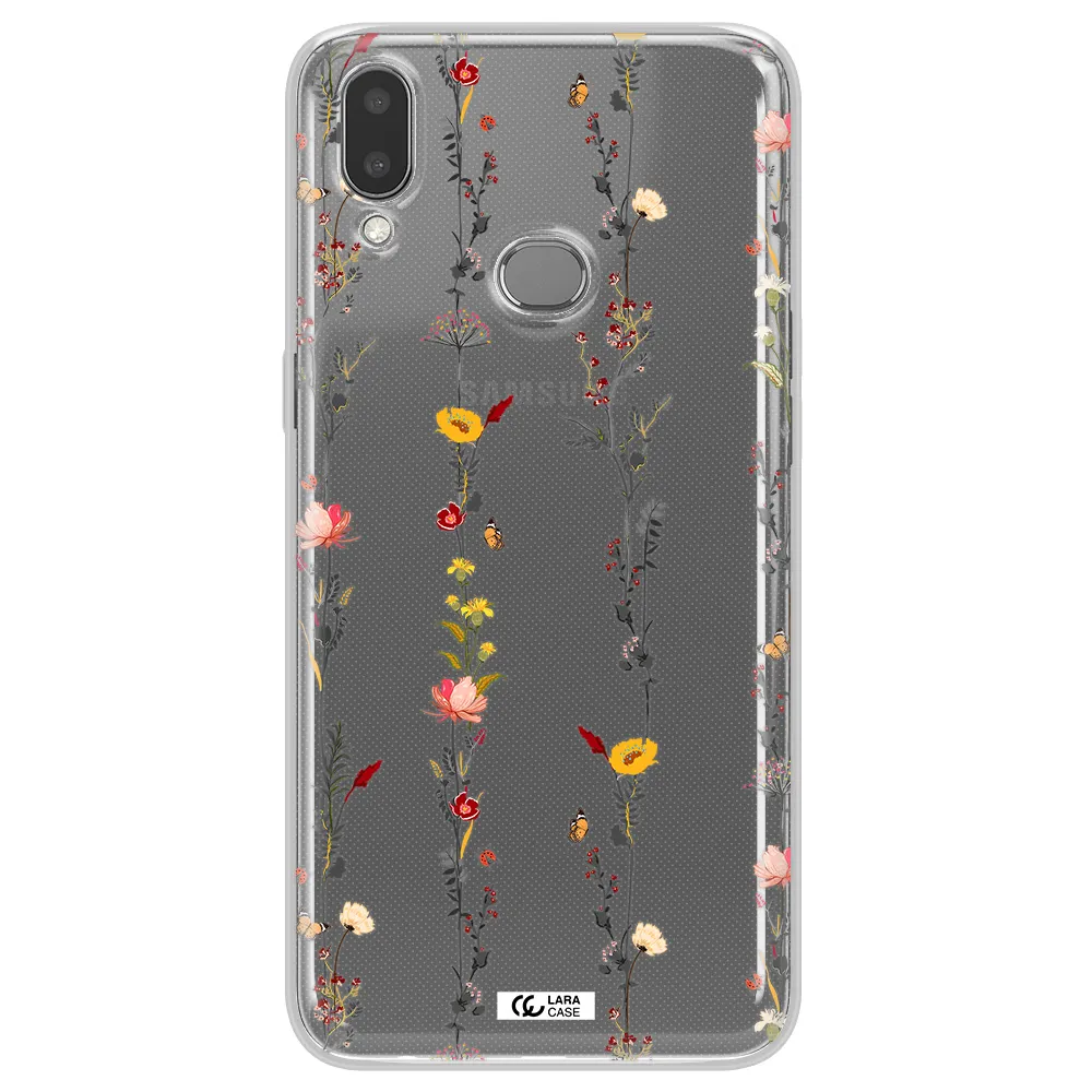 Parallel Flower Samsung A10S Clear TPU Case