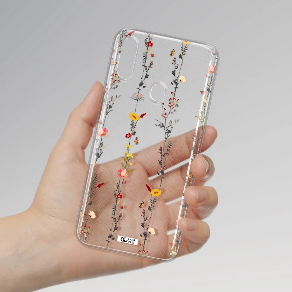 Parallel Flower Samsung A11 Clear TPU Case