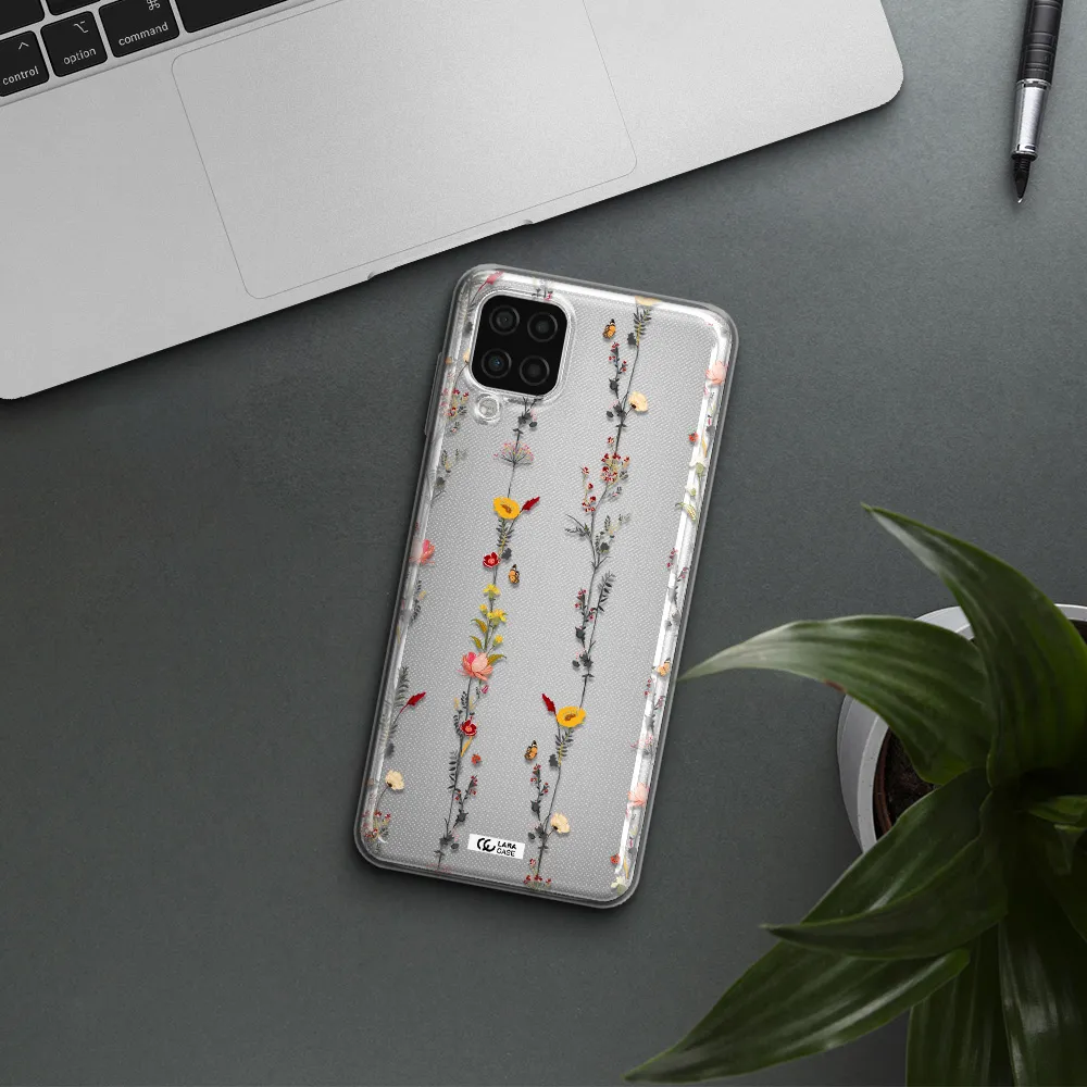 Parallel Flower Samsung A12 4g Clear TPU Case