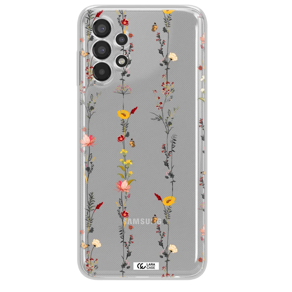 Parallel Flower Samsung A13 Clear TPU Case