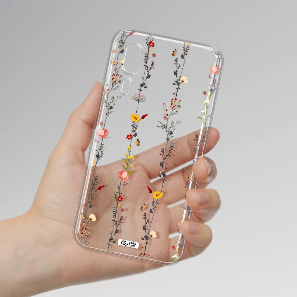 Parallel Flower Samsung A2 Core Clear TPU Case