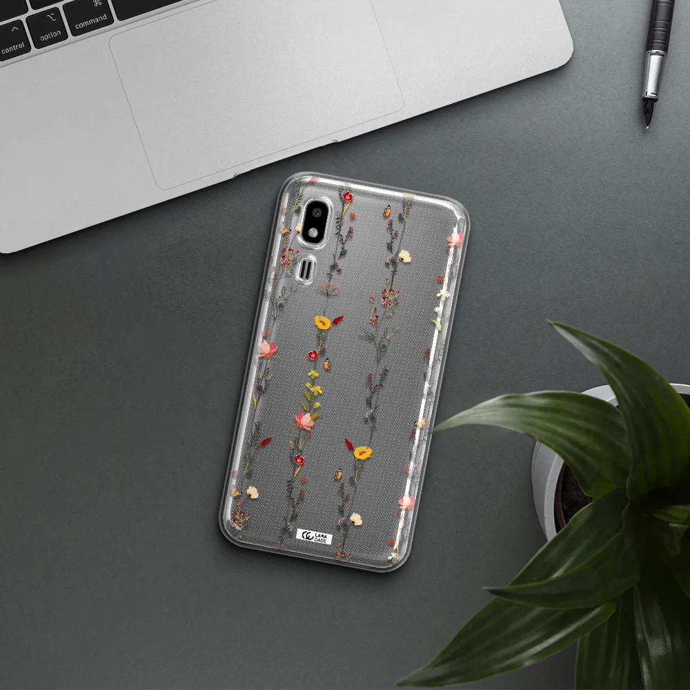 Parallel Flower Samsung A2 Core Clear TPU Case