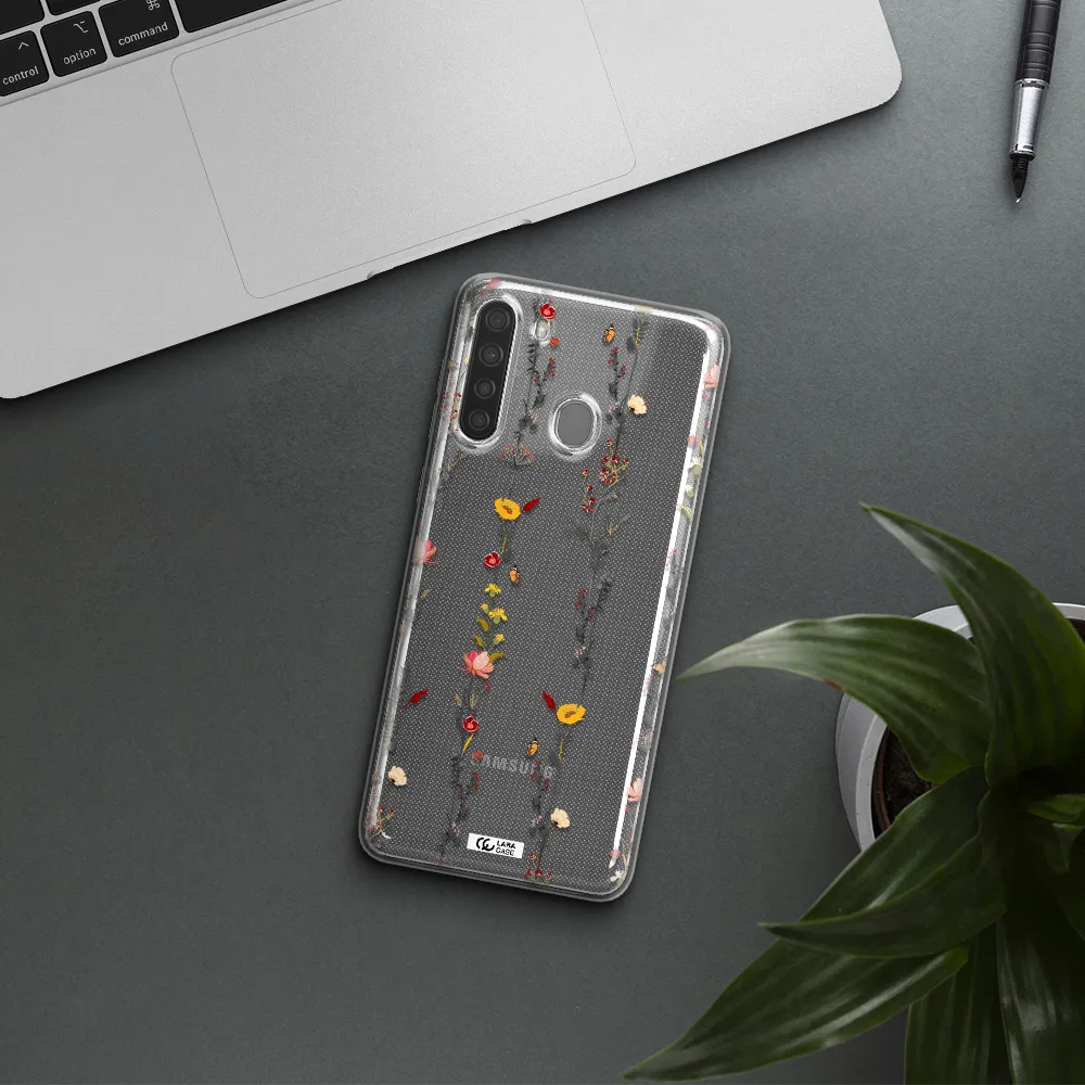 Parallel Flower Samsung A21 Clear TPU Case