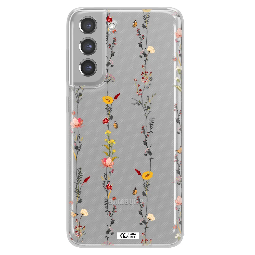 Parallel Flower Samsung A21 Fe Clear TPU Case