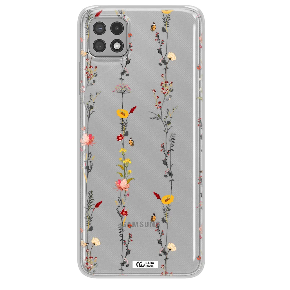 Parallel Flower Samsung A22 5g Clear TPU Case