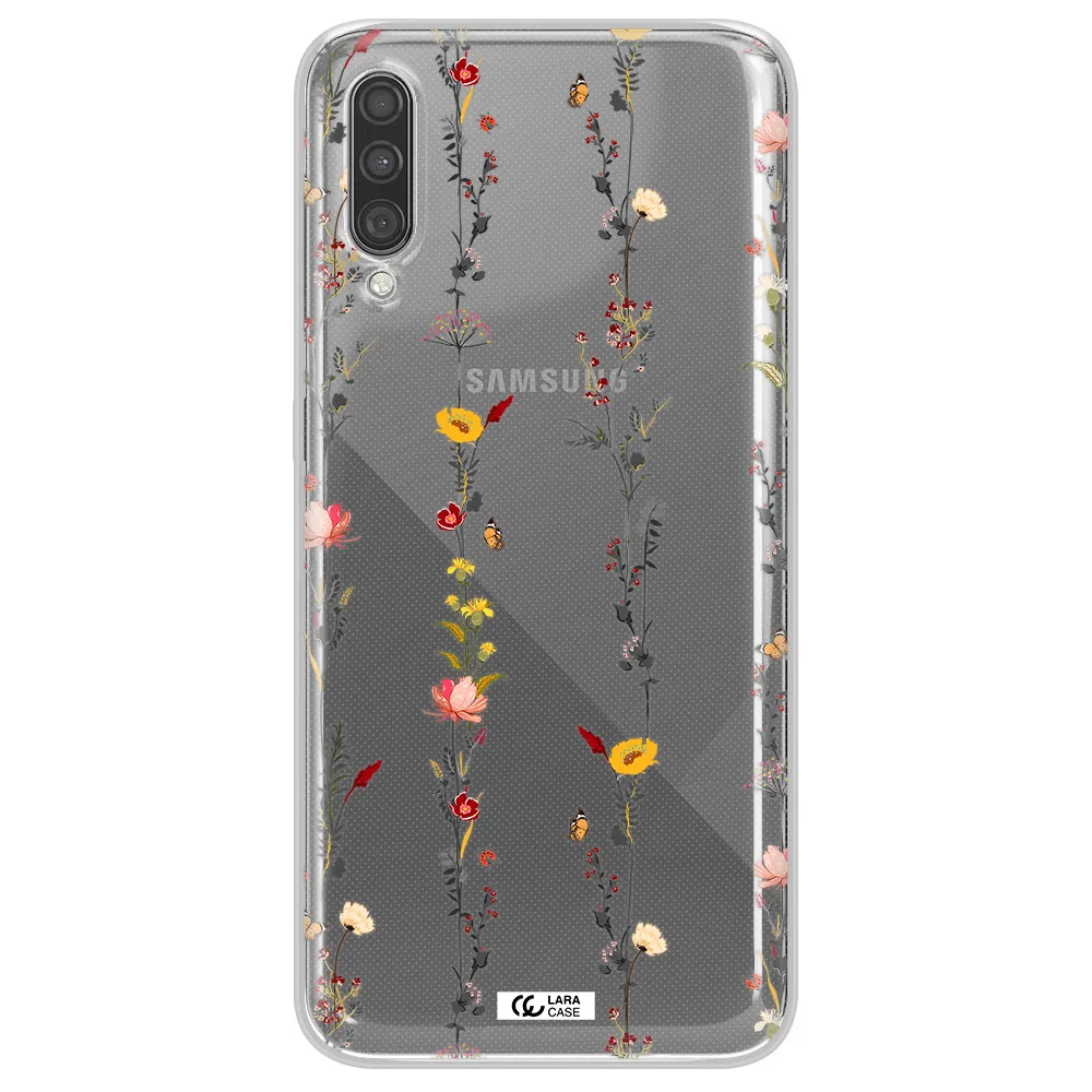 Parallel Flower Samsung A30S Clear TPU Case