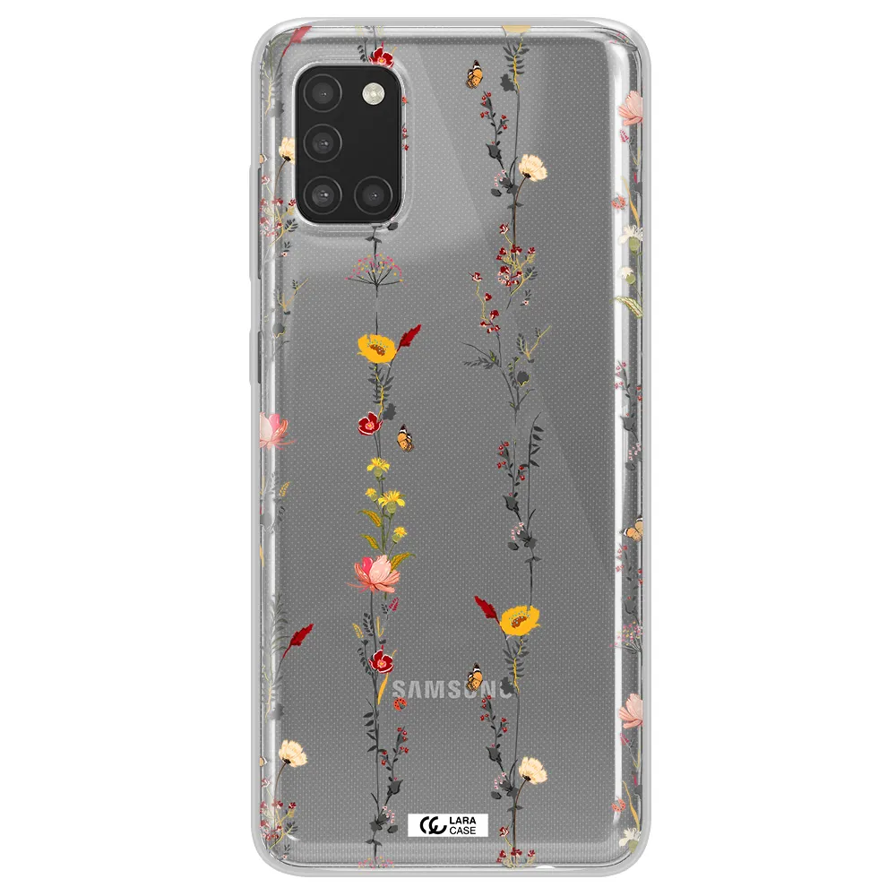 Parallel Flower Samsung A31 Clear TPU Case