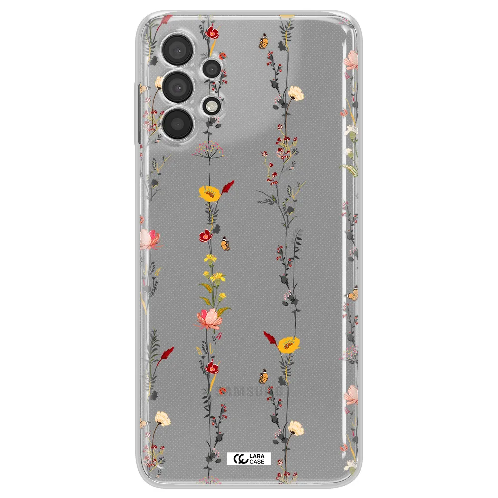 Parallel Flower Samsung A32 Clear TPU Case