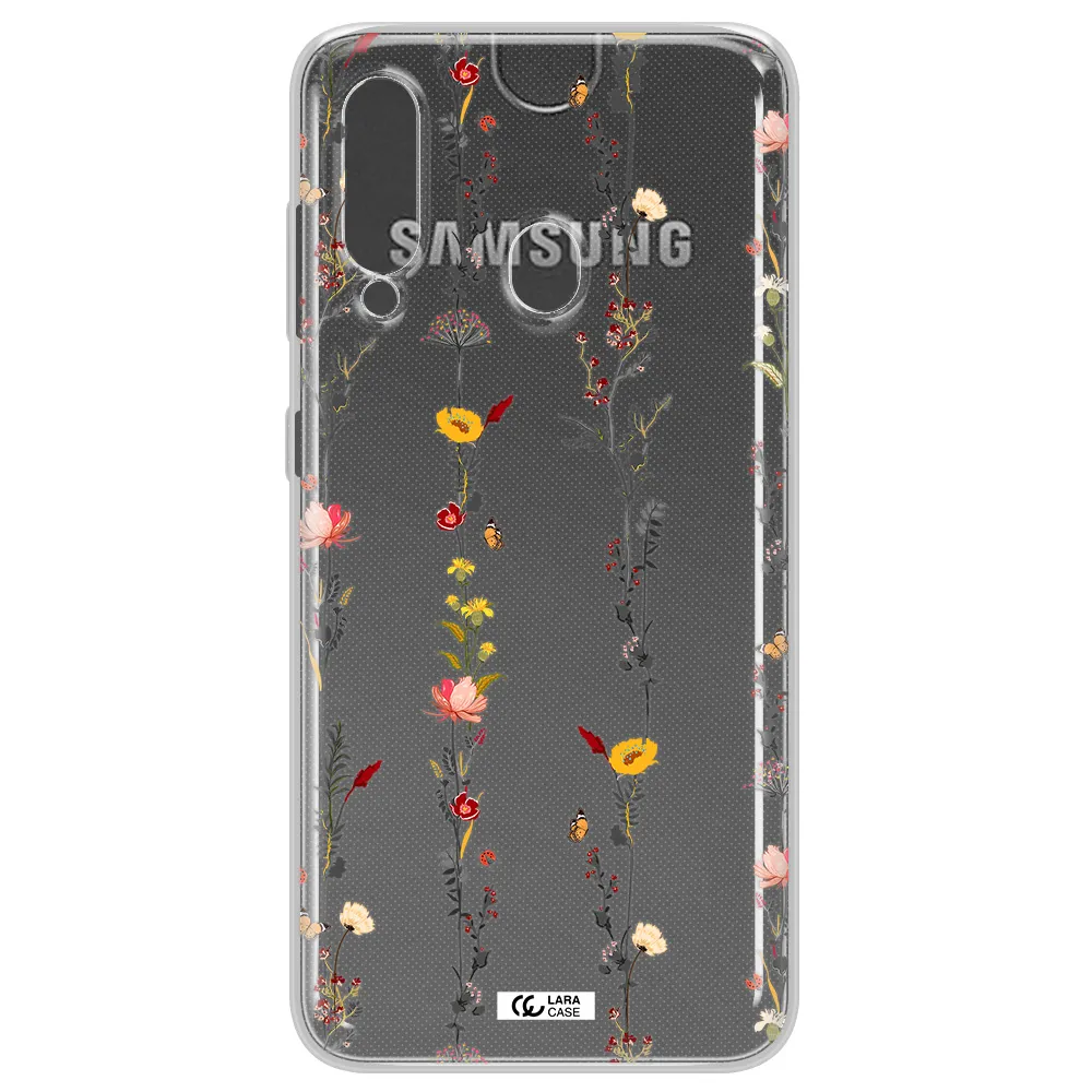 Parallel Flower Samsung A60 Clear TPU Case