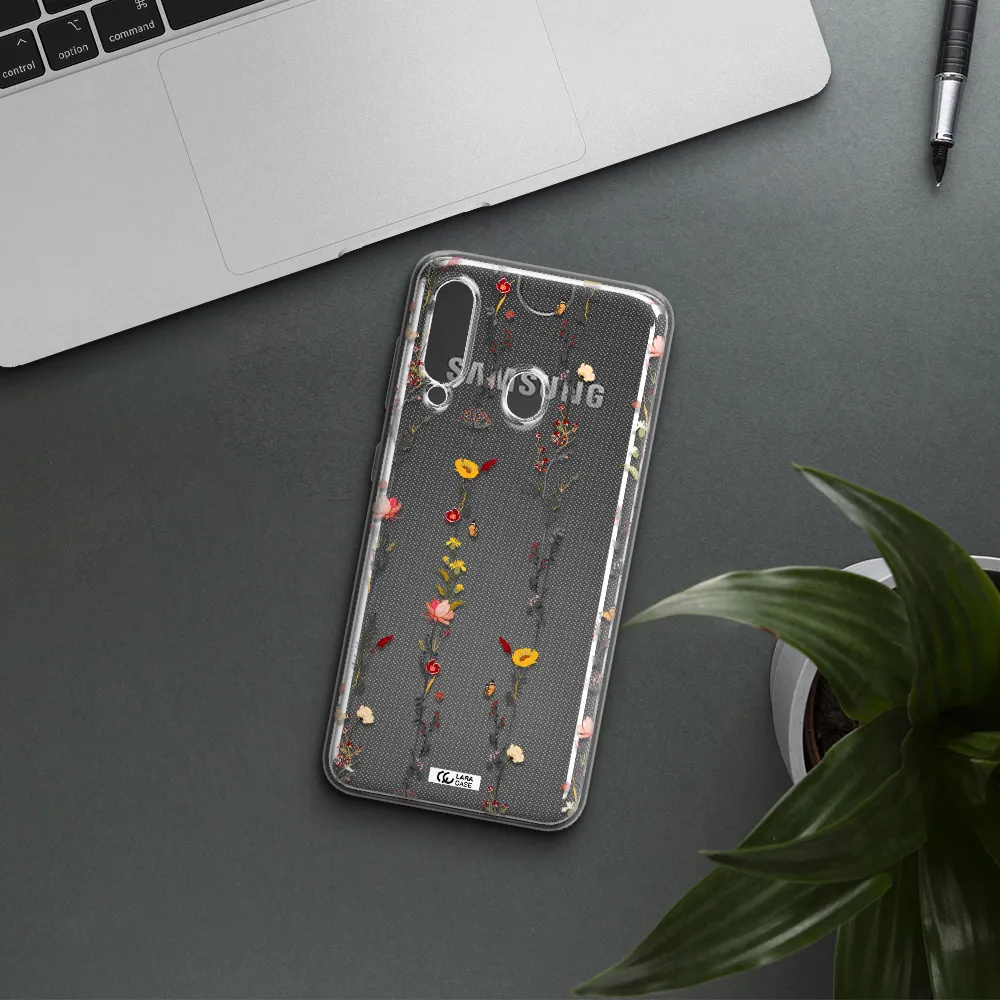 Parallel Flower Samsung A60 Clear TPU Case