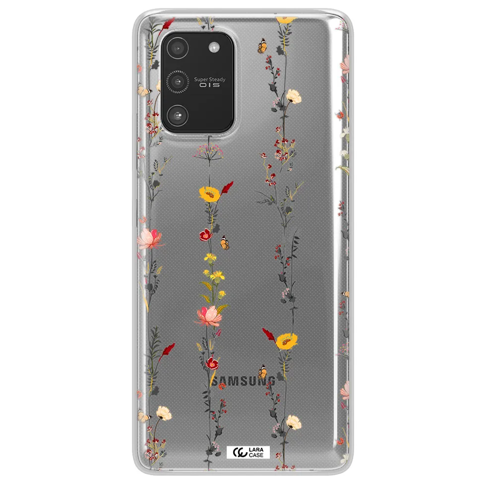 Parallel Flower Samsung A91 Clear TPU Case