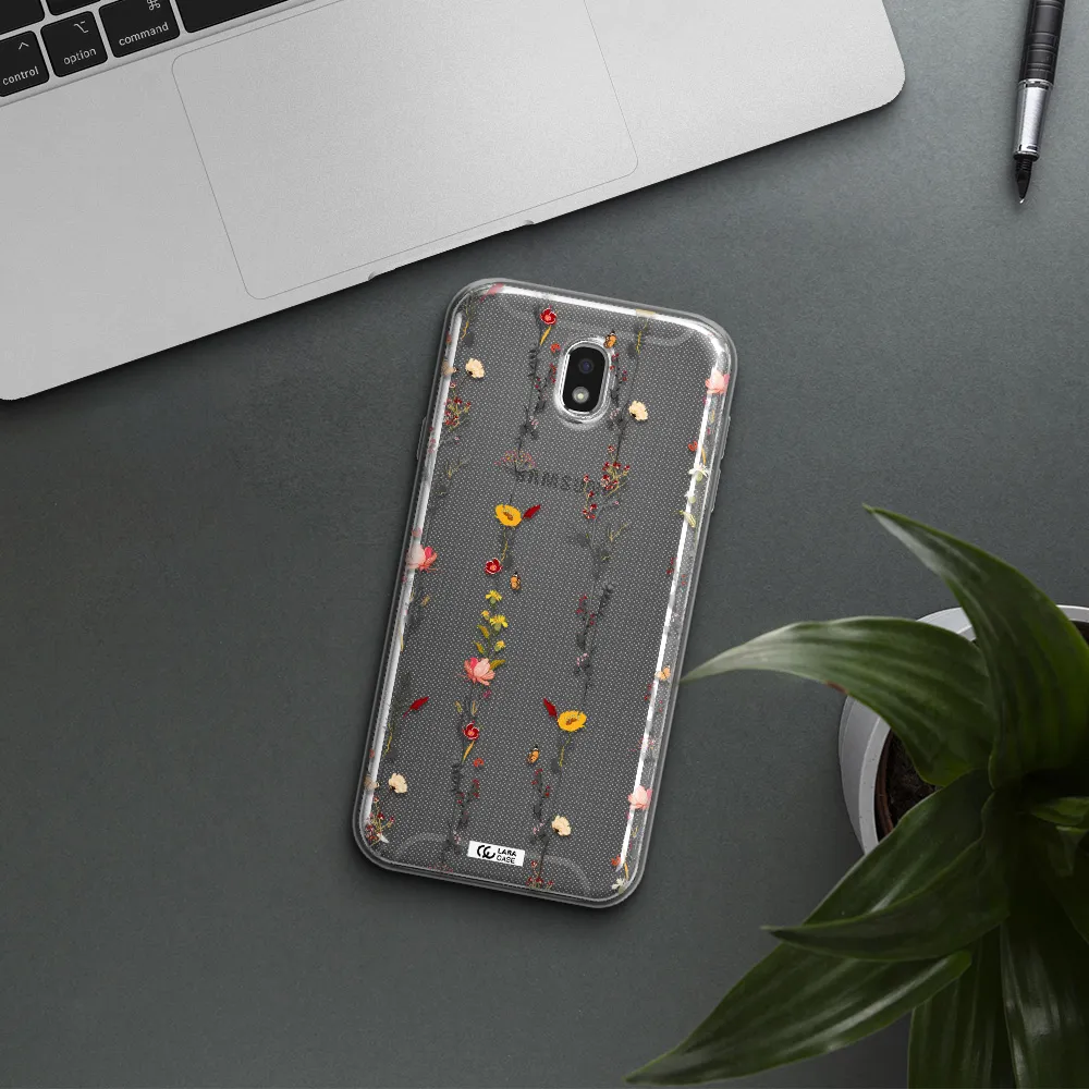 Parallel Flower Samsung J7 Pro Clear TPU Case